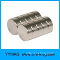 Strong neodymium hard magnet disc with adhesive